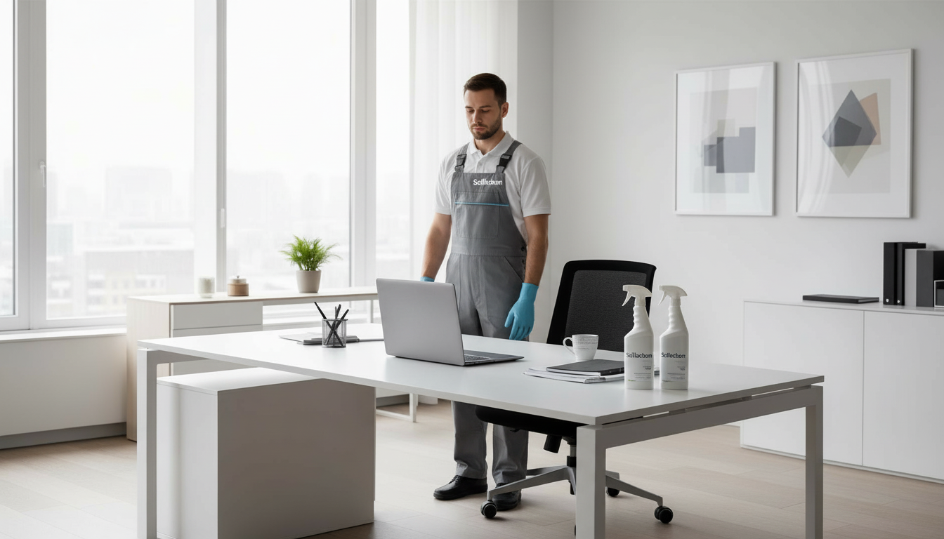Rent och modernt kontor efter professionell städning