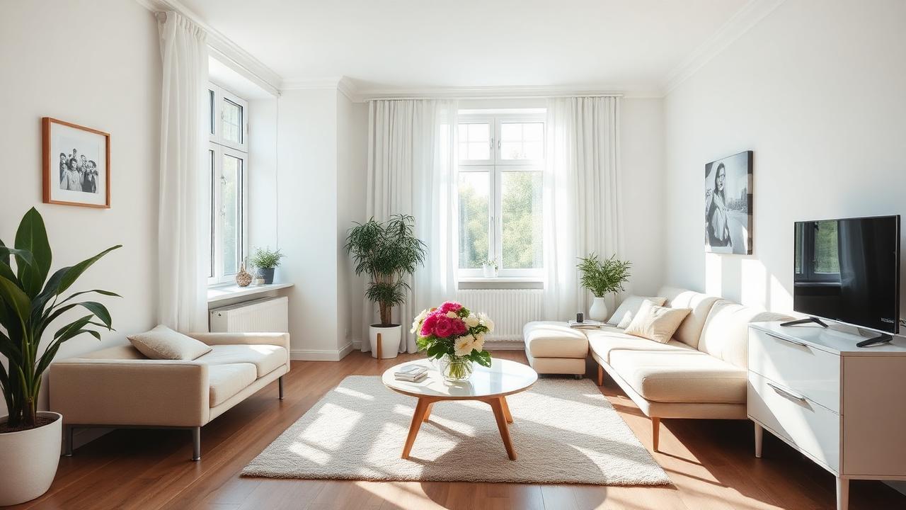 Skinande rent hem redo för bostadsvisning